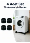 Mey İthalat® Kaymaz Tabanlı 4 Adet Makine Ayak Yükseltici