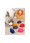 Mey İthalat® Kedi Eğitim Oyun Faresi 4 Adet