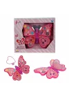 Mey İthalat® Kelebek Şekilli 4 Katmanlı Makyaj Güzellik Seti