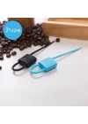 Mey İthalat® Kilit Şeklinde Silikon Kablo ve Poşet Bağlama Aparatı (3lü Set)
