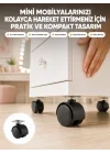 Mey İthalat® Kilitsiz 4 cm Mobilya Ayağı Tek Adet Pratik ve Dayanıklı