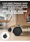 Mey İthalat® Kilitsiz 6 cm Tekerlek Ayak Tek Adet