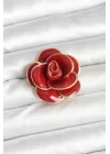 Mey İthalat® Kırmızı Gül Model Broş