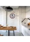 Mey İthalat® Kırmızı  Kitchen 36 Cm Mutfak Duvar Saati