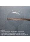 Mey İthalat® Kırmızı Simli Yuvarlak Şeffaf Balon 24 İnç