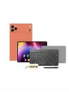 Mey İthalat® Klavyeli Tablet PC Kalem Kılıf ve Ekran Koruyucu Hediyeli Android Set