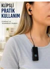 Mey İthalat® Klipsli Bluetooth Kulaklık Kısa Kablolu Tek Kulaklık Taşınabilir Günlük Kullanım