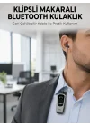 Mey İthalat® Klipsli Tasarımlı Bluetooth Kulaklık Uzun Pil Ömrü