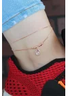 Mey İthalat® Kristal Taşlı Rose Renk Çift Zincirli Hal Hal