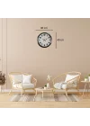 Mey İthalat® Krom Prime 40 Cm Metal Duvar Saati