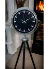 Mey İthalat® Krom Prime Modern Tripod Ayaklı Saat