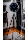Mey İthalat® Krom Prime Modern Tripod Ayaklı Saat