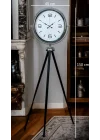 Mey İthalat® Krom Sade & Şık Tripod Ayaklı Saat
