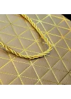 Mey İthalat®  Küçük Boy Gold İpli Karton Çanta
