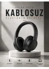 Mey İthalat® Kulak Üstü Kablosuz Bluetooth Kulaklık Yüksek Ses Kaliteli ANC Özelliği