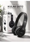 Mey İthalat® Kulak Üstü TF Kart ve AUX Destekli Ergonomik Bluetooth Kulaklık