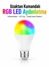 Mey İthalat® Kumanda Destekli Çok Renkli Akıllı LED Ampul
