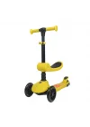 Mey İthalat® L52IN1-Y  LİSANSLI KATLANIR OTURAKLI IŞIKLI SCOOTER SARI