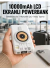 Mey İthalat® LCD Göstergeli Manyetik Powerbank Type C USB Girişli Yeni Nesil