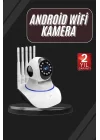 Mey İthalat® LED Aydınlatmalı 5 Antenli Motorlu 1080P Wifi Kamera Sensörlü Yeni Nesil