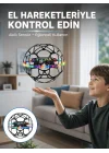 Mey İthalat® LED Işıklı Futbol Topu Mini Drone Akıllı Sensörlü El Kontrollü