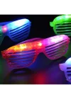 Mey İthalat® Led Işıklı Renkli Panjur Gözlük 12 Adet