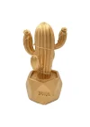 Mey İthalat®  Led Işıklı Sevimli Kaktüs Dekoratif Masa ası Mini Biblo Gece ası-GOLD