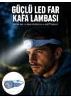 Mey İthalat® LED Kafa Lambası Kamp Yürüyüş ve Gece Kullanımı İçin Yeni Nesil