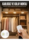 Mey İthalat® Led Lamba 3lü Uzaktan Kumandalı Yapışkanlı Beyaz Işık (Kopya)