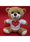 Mey İthalat®  Love Tişörtlü Peluş Ayıcık