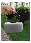 Mey İthalat® Lowell Home  Gümüş Simli Abiye Çanta