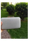 Mey İthalat® Lowell Home  Gümüş Simli Abiye Çanta