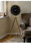 Mey İthalat® Luxury Gold Tripod Ayaklı Modern Saat