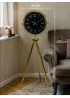 Mey İthalat® Luxury Gold Tripod Ayaklı Modern Saat