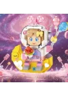 Mey İthalat® LZ-8828  KIZ ASTRONOT 410 PARÇA BLOCK OYUNCAK