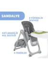Mey İthalat® Mama Sandalyesi Dark Grey