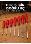 Mey İthalat® Manyetik Uçlu 7 Parça Tornavida Seti Düz ve Yıldız Tornavida