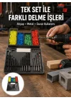 Mey İthalat® Matkap Ucu Seti Organizerli Çok Amaçlı Delme Uçları Yeni Nesil