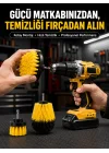 Mey İthalat® Matkap Uyumlu Temizlik Fırçası Seti 3’lü Çok Amaçlı