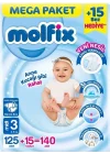 Mey İthalat® Mega Paket Bebek Bezi 3 Beden 4-9 Kg 140 Adet