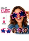 Mey İthalat® Mega Tip Yıldız Parti Gözlüğü Pembe Renk