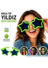 Mey İthalat® Mega Tip Yıldız Parti Gözlüğü Yeşil Renk