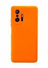 Mey İthalat®   Mi 11T Pro Kılıf Nano içi Kadife Silikon - Turuncu