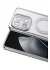 Mey İthalat®   Mi 15T Pro Joke Simli Magneticsafe Kılıf - Gümüş