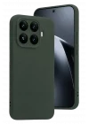 Mey İthalat®   Mi 17T Pro Nano içi Kadife Silikon - Koyu Yeşil