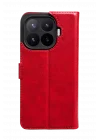 Mey İthalat®   Mi 17T Pro Trend S Plus Kapaklı Kılıf - Kırmızı
