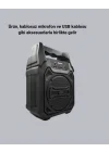 Mey İthalat® Mikrofonlu Bluetooth Ses Sistemli USB, Micro SD, FM ve Uzun Pil Ömrü
