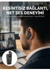 Mey İthalat® Mikrofonlu Makaralı Bluetooth Kulakiçi Kulaklık Android ve İOS Uyumlu Yeni Nesil