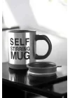 Mey İthalat® Mikser Kupa Yazılı Mug Bardak Karıştırma Özelliği
