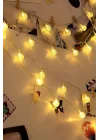 Mey İthalat® Mini Boncuk Detaylı 3.5 Metre USB LED Işık – 20 LED’li Dekoratif Ortam Aydınlatması